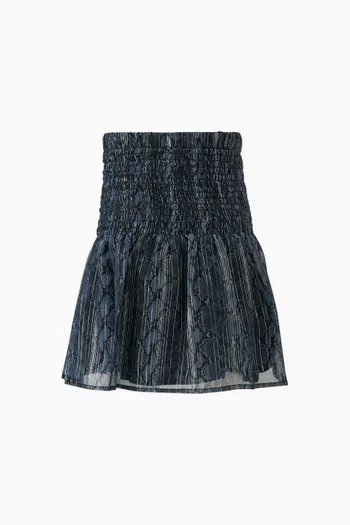 Snake Print Skirt