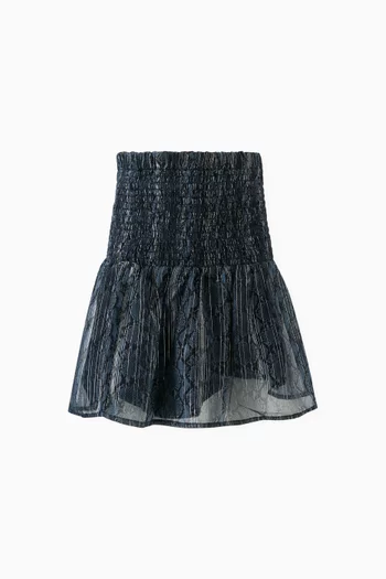 Snake Print Skirt