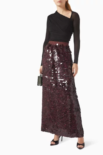 Eden Sequin-embellished Maxi Skirt