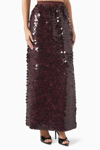 Eden Sequin-embellished Maxi Skirt