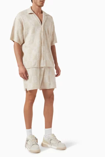 Crochet Knit Shorts in Cotton