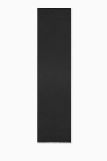 Logo Jacquard Scarf in Silk Satin