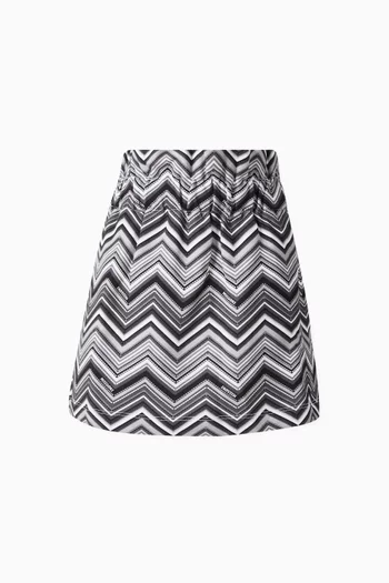Chevron Print Skirt
