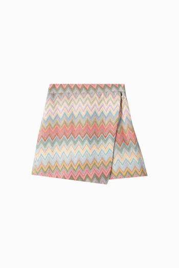 Wrap Skirt in Cotton-blend