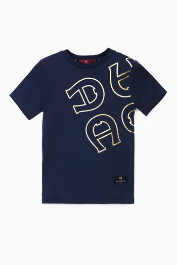Graphic Logo-print T-shirt in Cotton