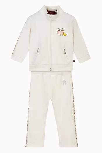 Logo Tracksuit Set in Cotton