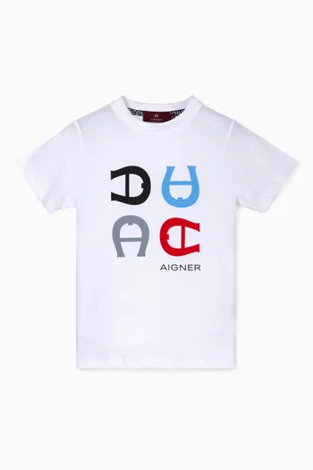 Graphic Logo T-shirt in Cotton