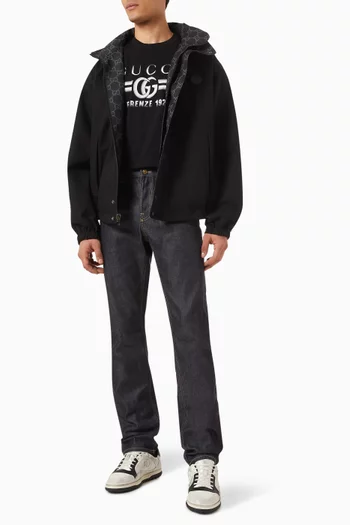 Reversible GG Jacket in Ripstop Nylon