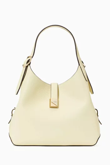 Deco Crossbody Bag in Pebbled Leather