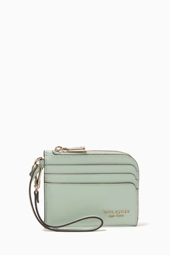 Devin Coin Card Case in Saffiano Leather