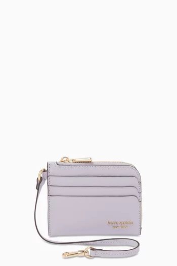 Devin Coin Card Case in Saffiano Leather