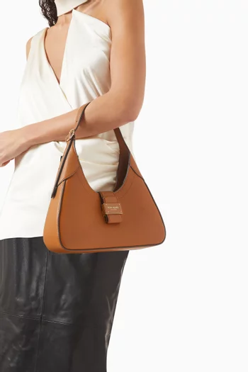 Small Nouvea Shoulder Bag in Pebbled Leather