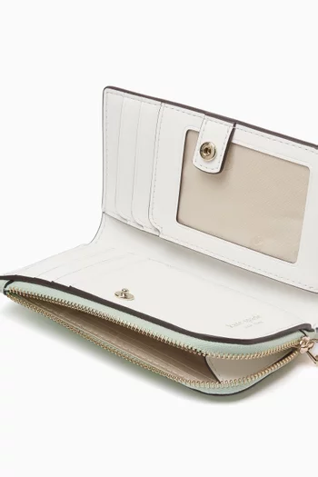 Small Devin Slim Bi-fold Wallet in Leather