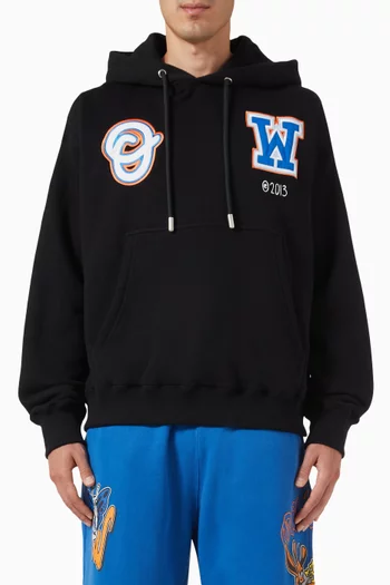Wiz Patch Skate Hoodie in Cotton