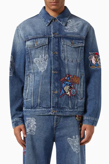 Character Skate Jacket in Denim