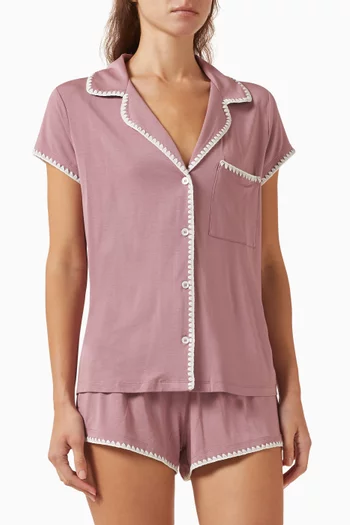 طقم بيجاما فريدا قصير تينسيل مودال