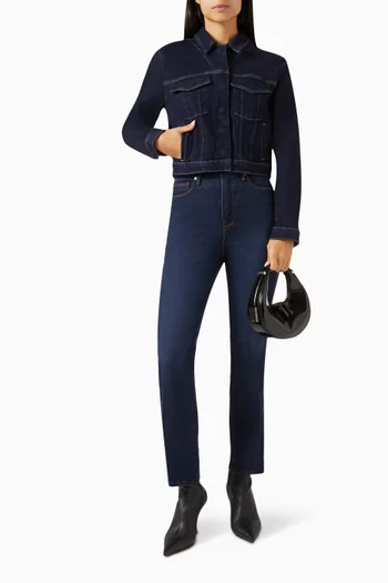 Committed To Fit Jacket in Denim