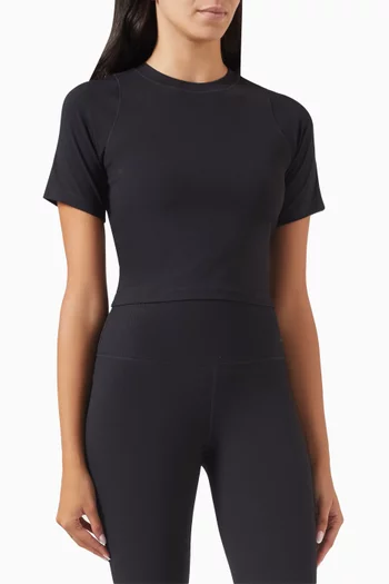 Zenvy Dri-FIT Crop Top in Rib-knit