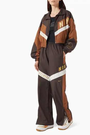 Zip-up Jacket in Woven Fabric