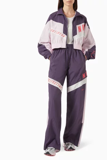 Zip-up Jacket in Woven Fabric