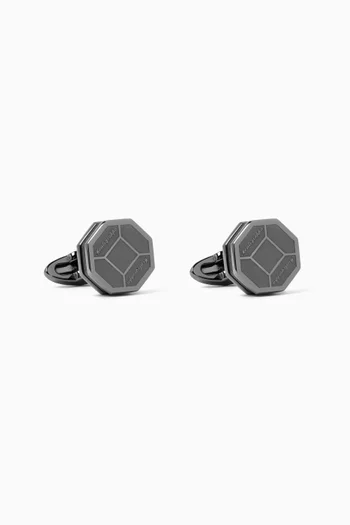 Tripudio Cufflinks in Stainless Steel