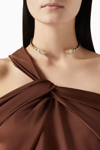 Charlotte Choker Necklace in Gold-plated Brass