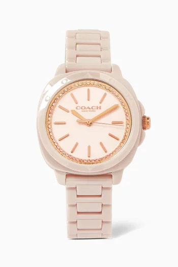 Buy Coach Pink Kitt Ceramic Quartz Watch 34mm For Women Online Ounass Bahrain