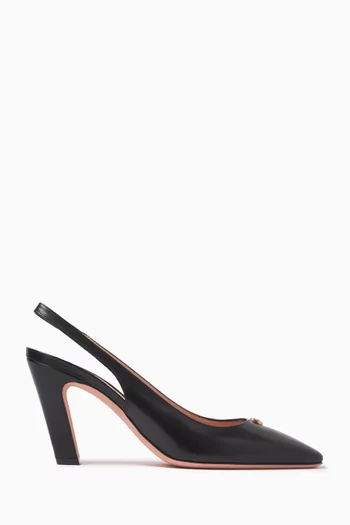 Selika 85 Slingback Pumps in Leather