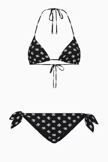 DG Logo-print Padded Bikini Set