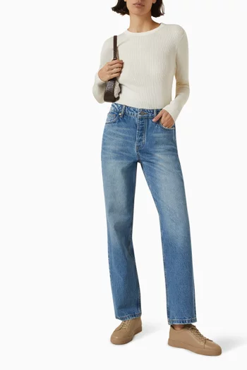 Straight-leg Jeans in Denim