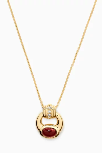 Bijoux Tourmaline & Diamond Necklace in 10kt Gold