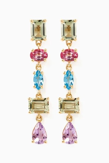 Grand Kaleidoscope Earrings in 10kt Gold