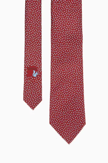 Printed Tie in Silk