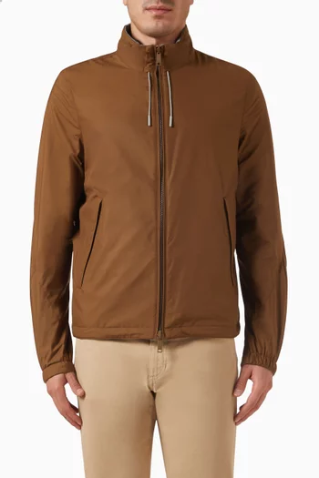 جاكيت بوجهين قماش معالج