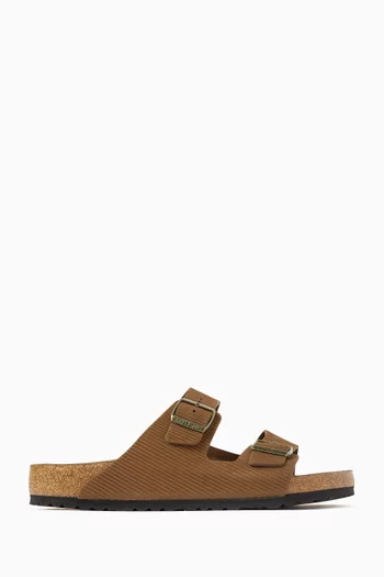 Arizona Leve Sandals in Corduroy Suede