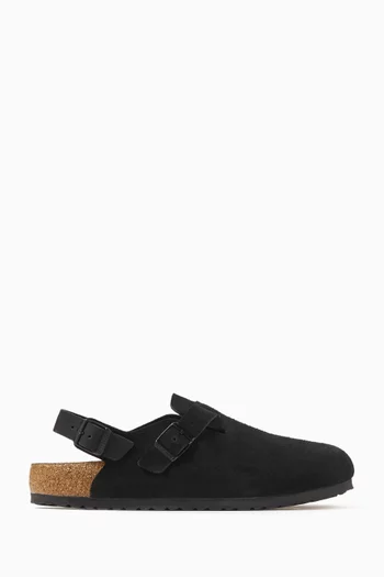 Tokio II Slingback Clogs in Suede