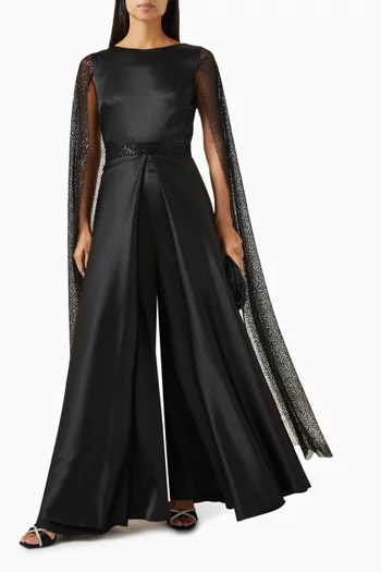 Cape Sleeve Jumpsuit