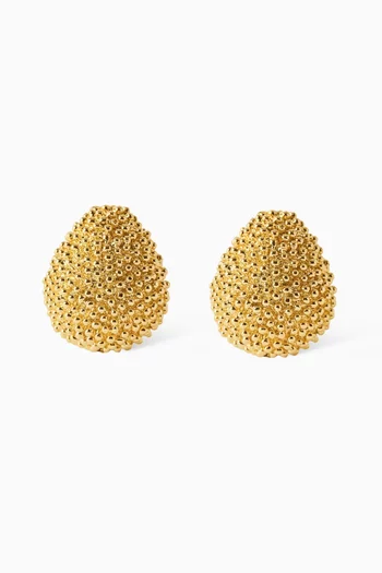 Drop Earrings in 18kt Gold-plated Metal