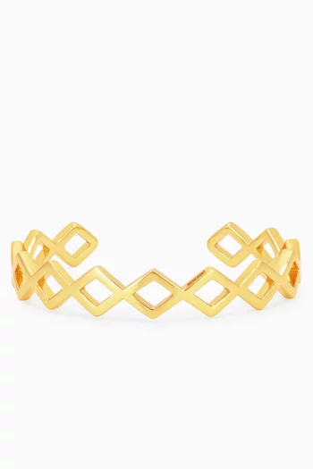 Everbond Bangle in 18kt Gold-plated Brass