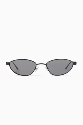 Bella Cat-eye Sunglasses in Metal