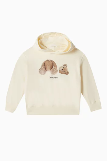 Bear Graphic Hoodie in cotton