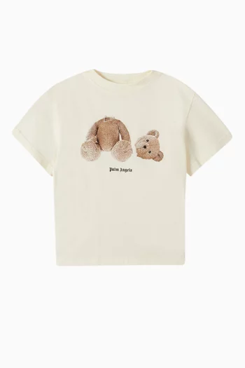Bear Graphic T-shirt in Cotton