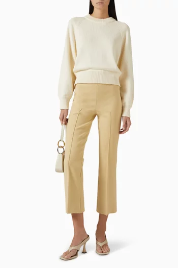 Kick Crop Pants in Cotton Blend