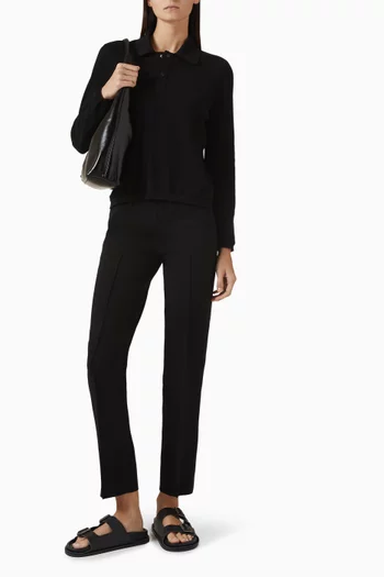 Jules Straight-leg Pants in Cotton Blend
