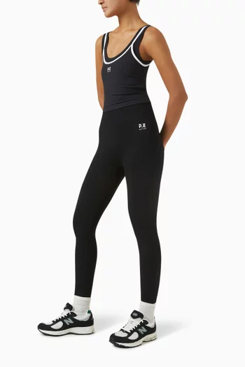 Forward Crop Tank Top in Stretch-nylon