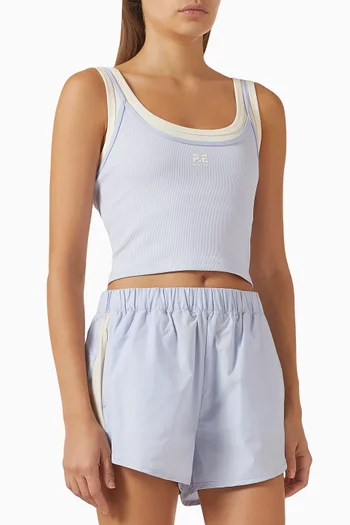 Forward Crop Tank Top in Stretch-nylon