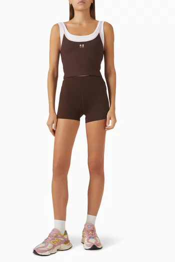 Forward Crop Tank Top in Stretch-nylon