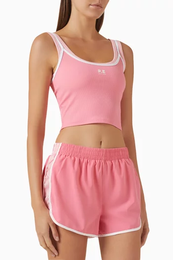 Forward Crop Tank Top in Stretch-nylon