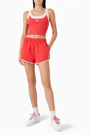 Forward Crop Tank Top in Stretch-nylon