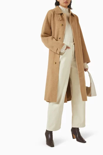 Unisex Handmade Mac Coat in Wool-cashmere